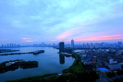 南昌青山湖日出 - 風光, 城市 - 向陽花xyh - 圖蟲攝影網(wǎng)