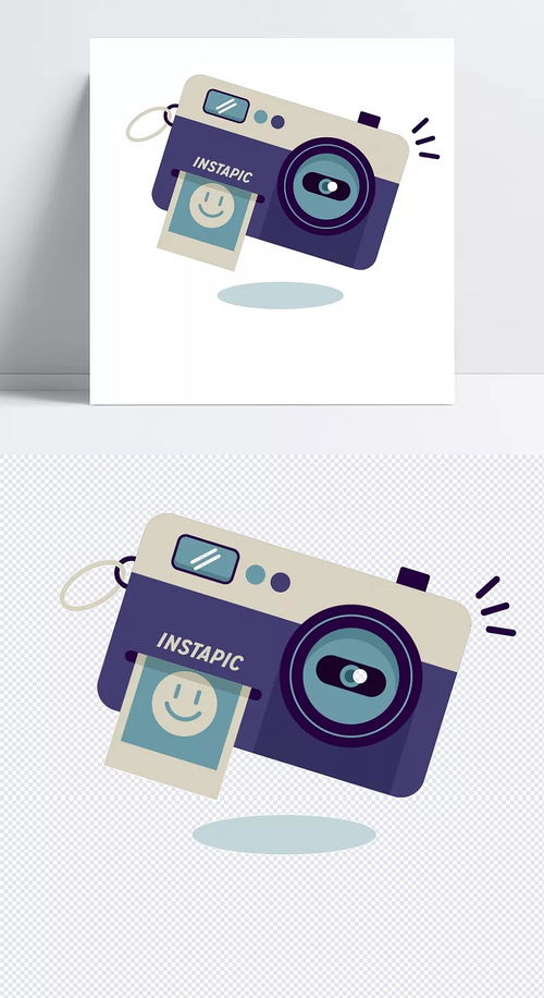 手繪卡通拍立得相機的現(xiàn)代設(shè)計與旅游廣告應(yīng)用